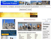 Tablet Screenshot of guide-tourisme-france.com